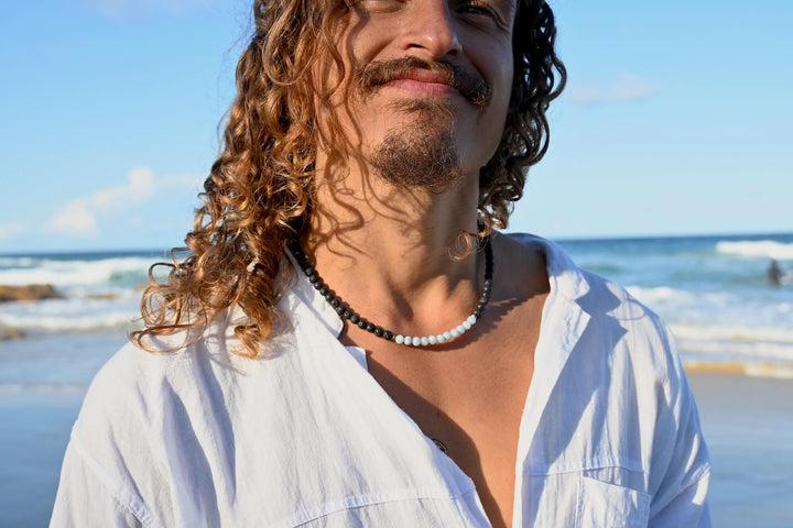 Courage - Aquamarine Men's Necklace