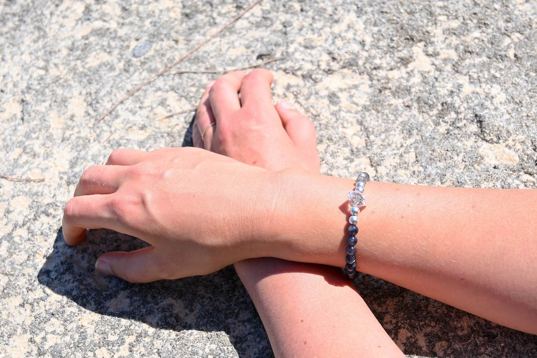 Made Of Magic Herkimer Diamond, Iolite & Labradorite Bracelet