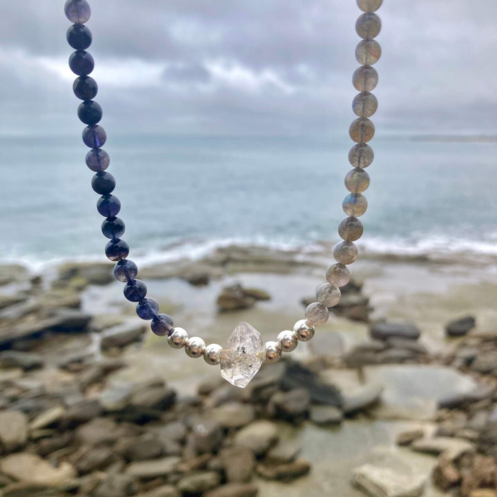 Made Of Magic Herkimer Diamond, Iolite & Labradorite Necklace