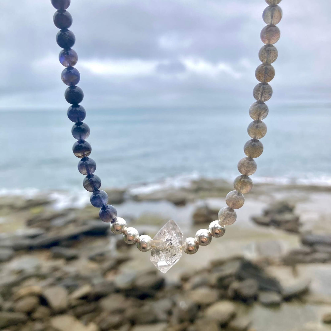 Made Of Magic Herkimer Diamond, Iolite & Labradorite Necklace