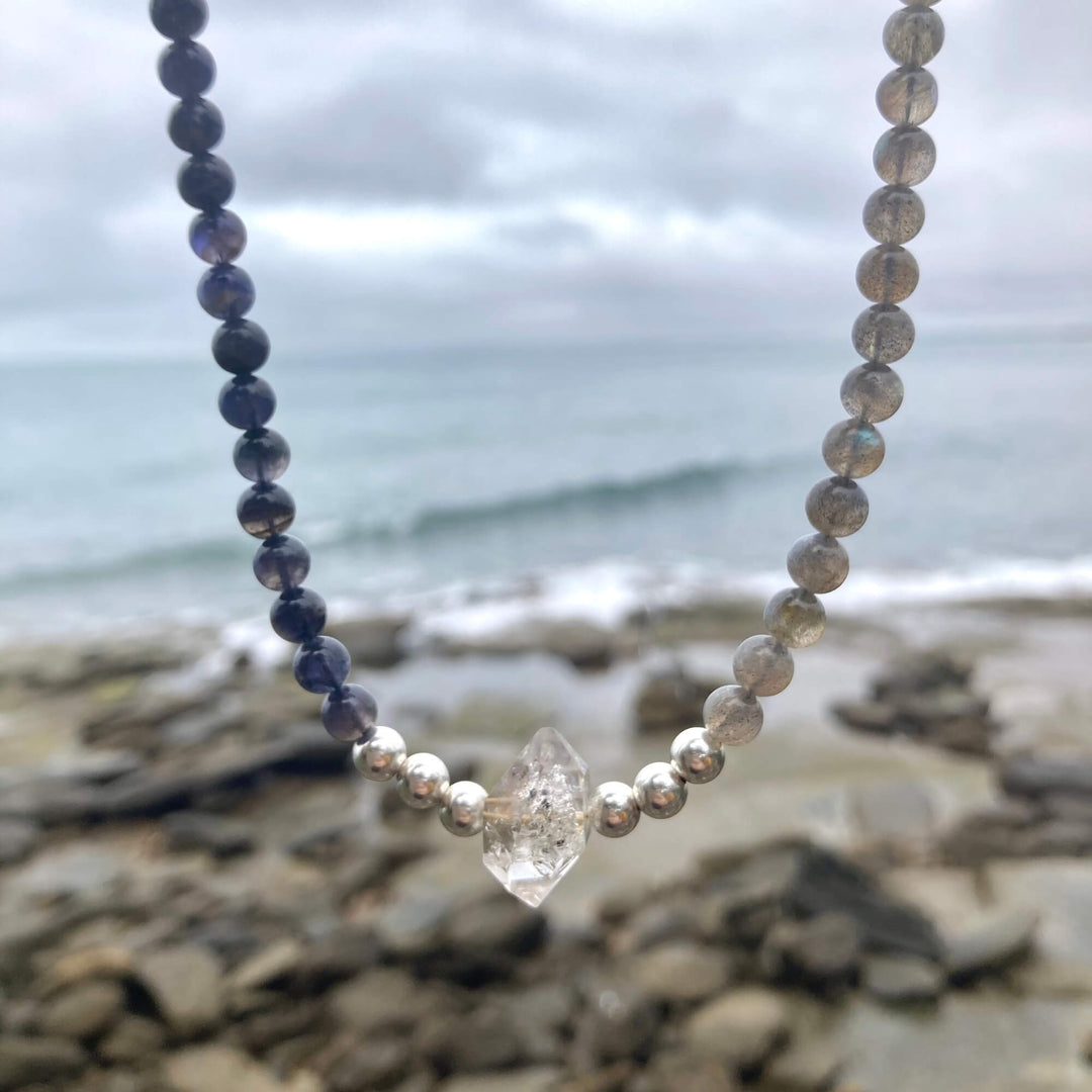 Made Of Magic Herkimer Diamond, Iolite & Labradorite Necklace