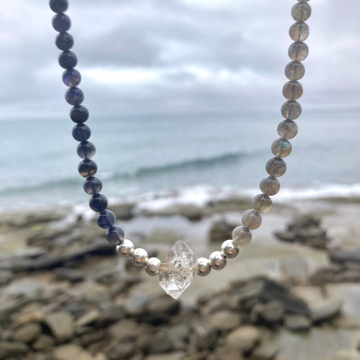 Made Of Magic Herkimer Diamond, Iolite & Labradorite Necklace