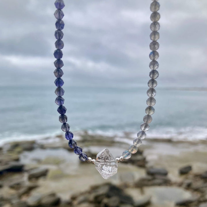 Made Of Magic Herkimer Diamond, Iolite & Labradorite Necklace