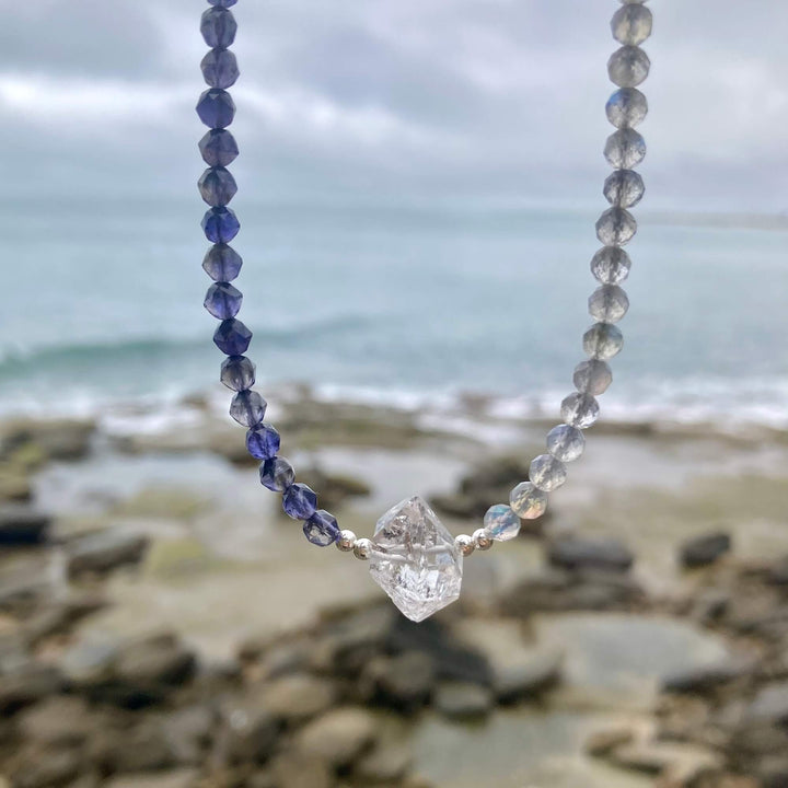 Made Of Magic Herkimer Diamond, Iolite & Labradorite Necklace