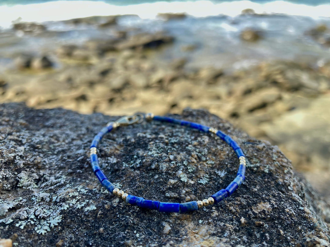 Lapis Lazuli & Gold Bracelet