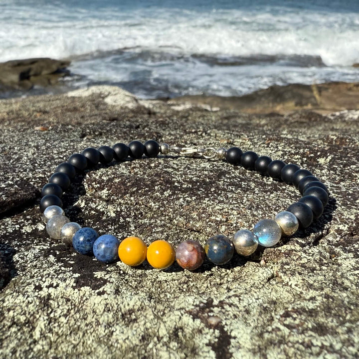 Phoenix Rising Men's Sterling Silver Bracelet