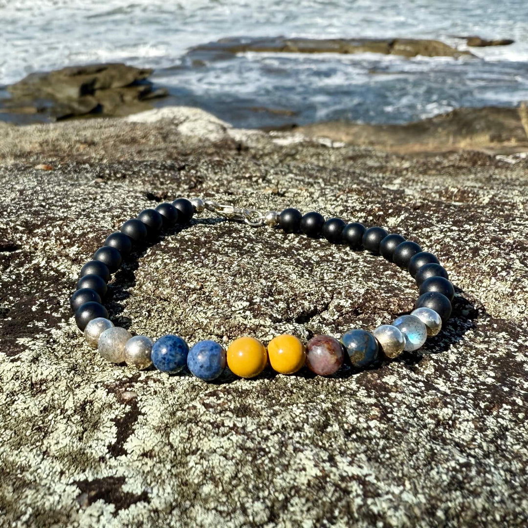 Phoenix Rising Men's Sterling Silver Bracelet