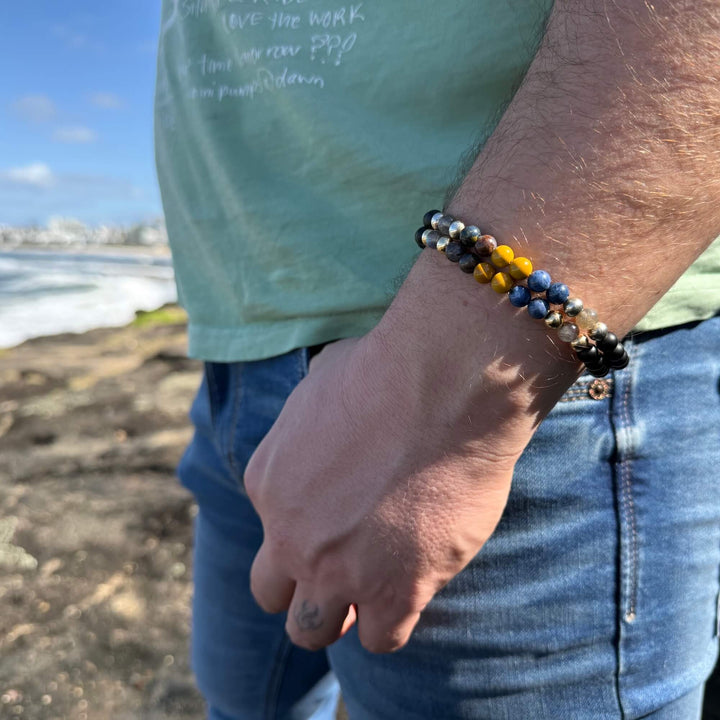 Phoenix Rising Men's Sterling Silver Bracelet