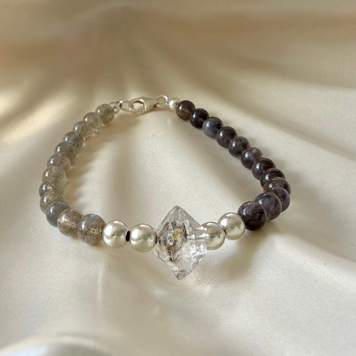 Made Of Magic Herkimer Diamond, Iolite & Labradorite Bracelet