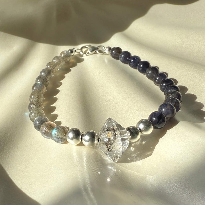 Made Of Magic Herkimer Diamond, Iolite & Labradorite Bracelet