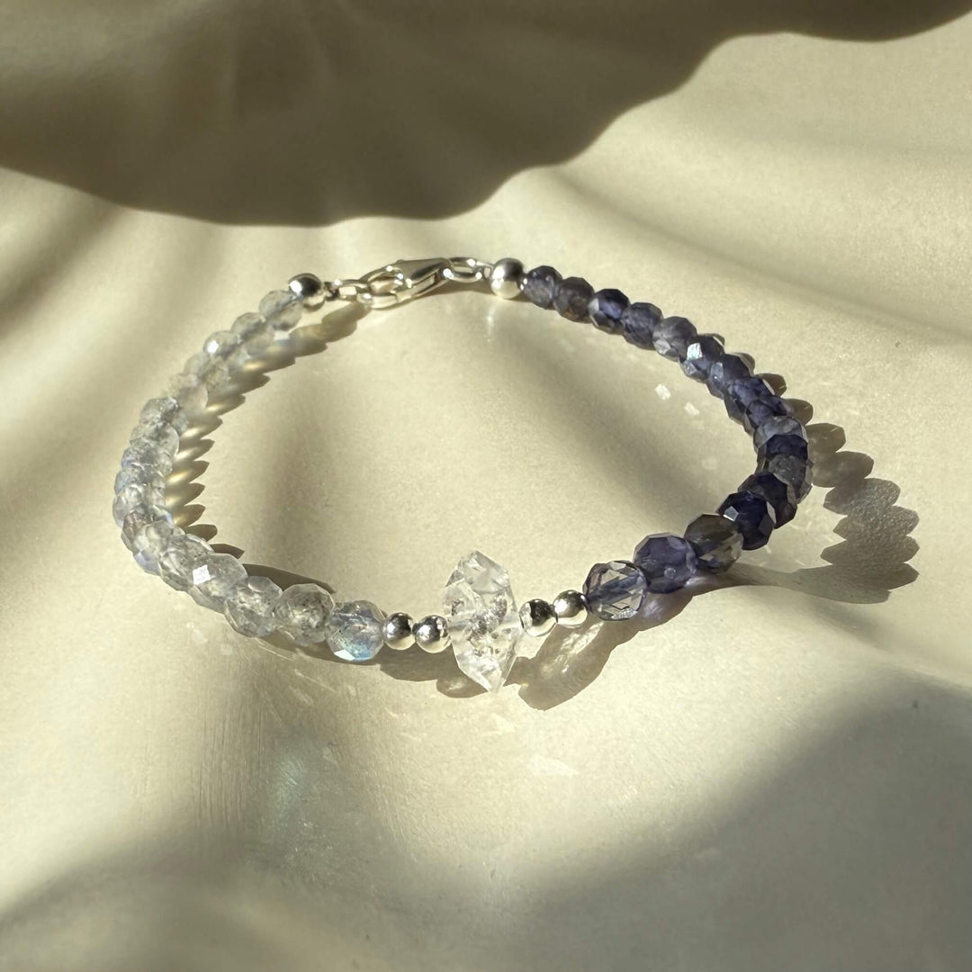 Made Of Magic Herkimer Diamond, Iolite & Labradorite Bracelet