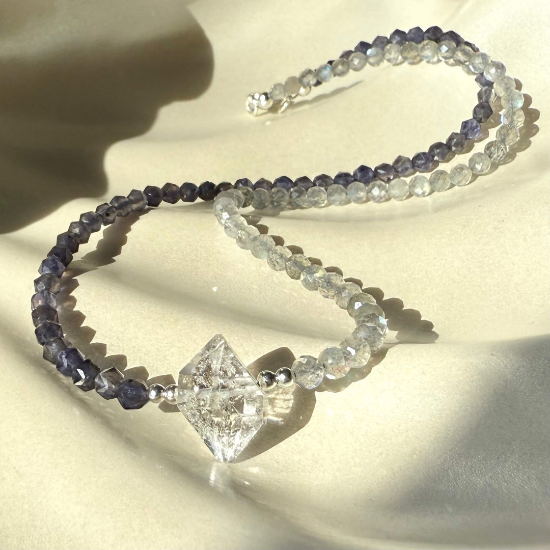 Made Of Magic Herkimer Diamond, Iolite & Labradorite Necklace