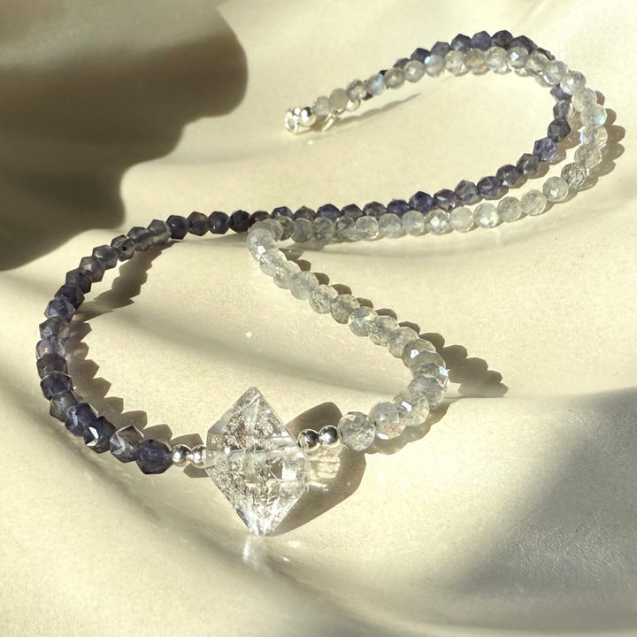 Made Of Magic Herkimer Diamond, Iolite & Labradorite Necklace
