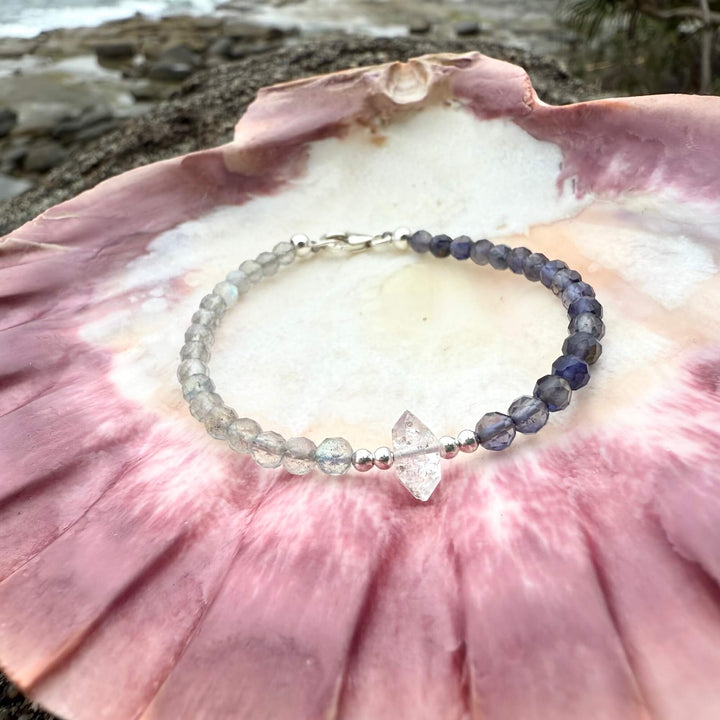 Made Of Magic Herkimer Diamond, Iolite & Labradorite Bracelet