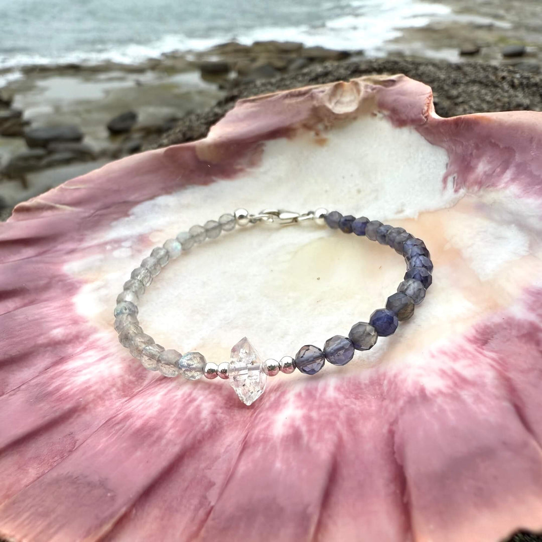 Made Of Magic Herkimer Diamond, Iolite & Labradorite Bracelet