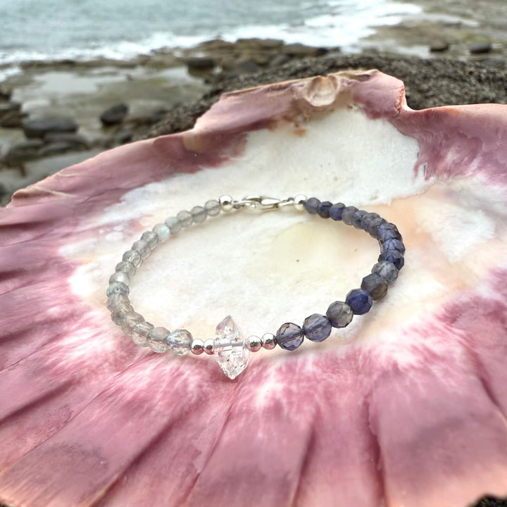 Made Of Magic Herkimer Diamond, Iolite & Labradorite Bracelet