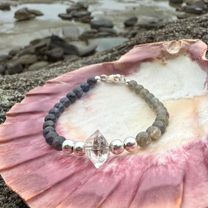 Made Of Magic Herkimer Diamond, Iolite & Labradorite Bracelet