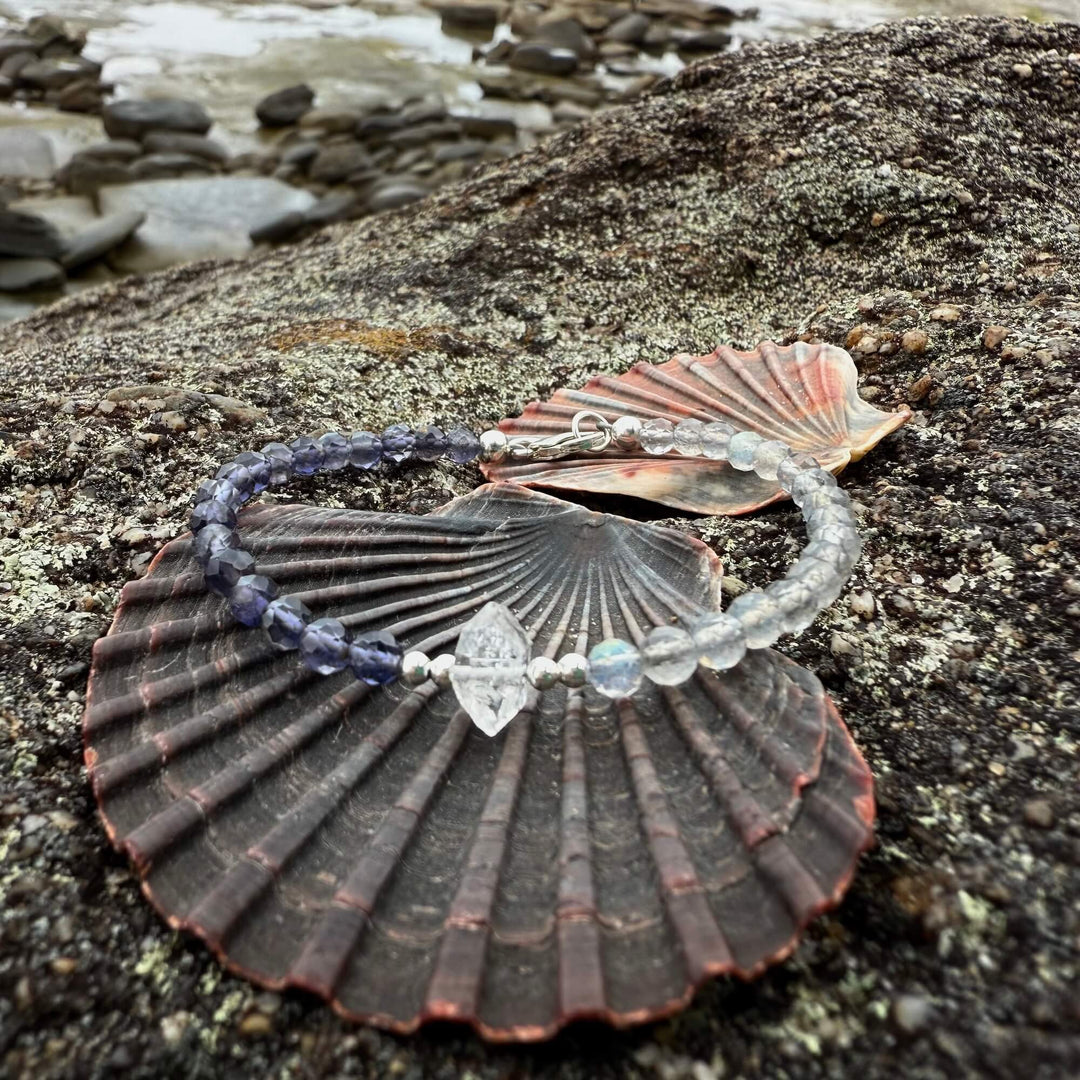 Made Of Magic Herkimer Diamond, Iolite & Labradorite Bracelet