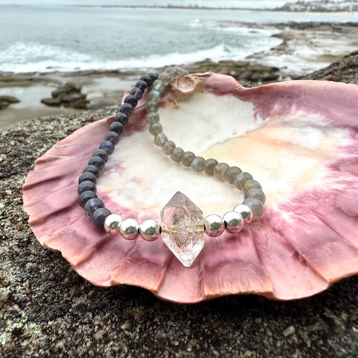 Made Of Magic Herkimer Diamond, Iolite & Labradorite Necklace