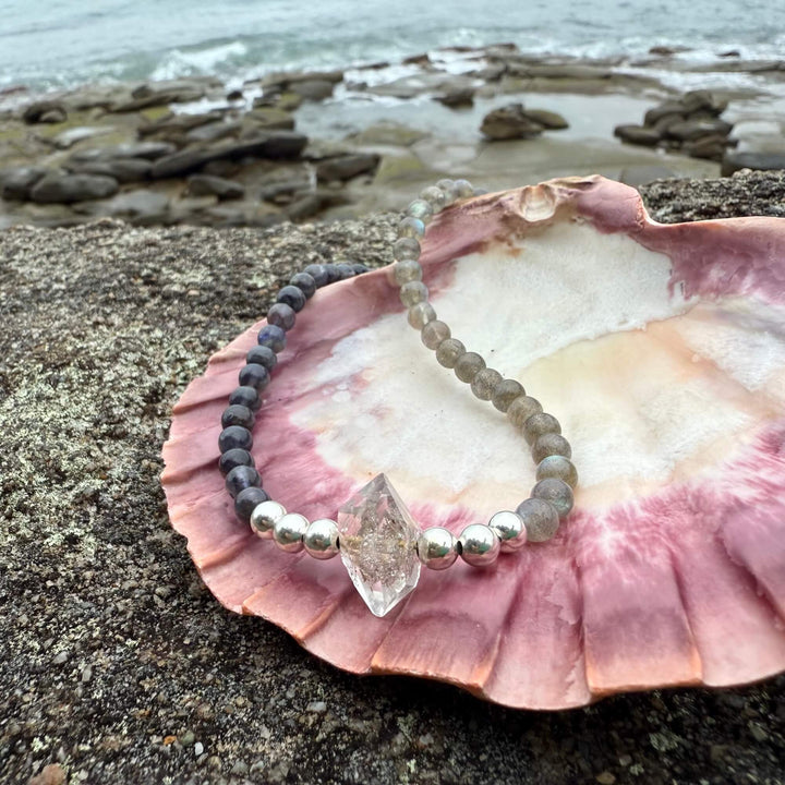 Made Of Magic Herkimer Diamond, Iolite & Labradorite Necklace