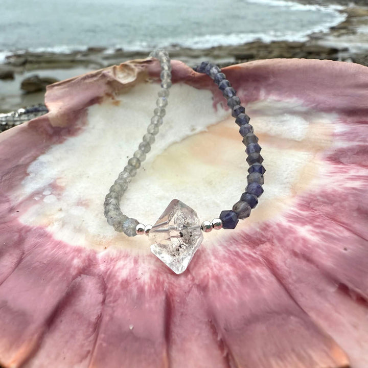 Made Of Magic Herkimer Diamond, Iolite & Labradorite Necklace