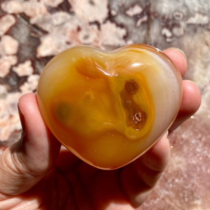Carnelian Crystal Heart