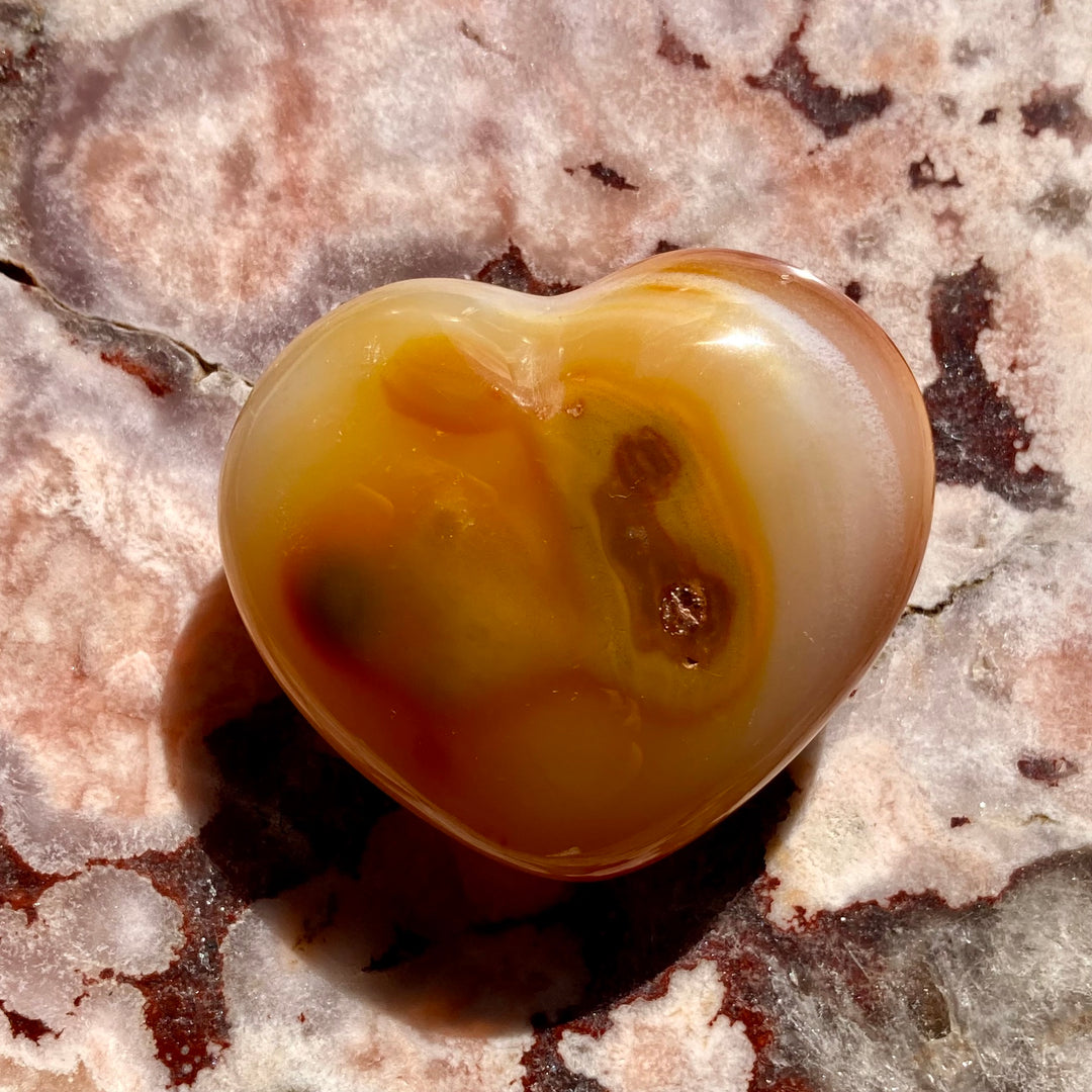 Carnelian Crystal Heart