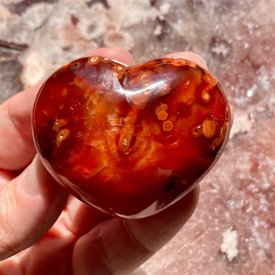 Carnelian Crystal Heart