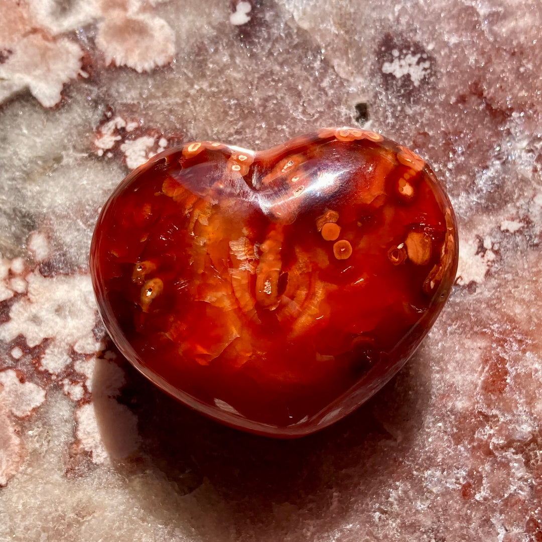 Carnelian Crystal Heart