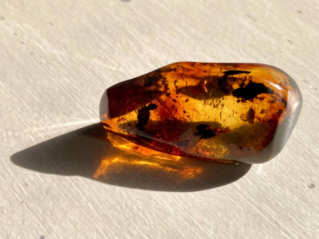 Amber Crystal Specimen (Rare Red Mayan Amber)