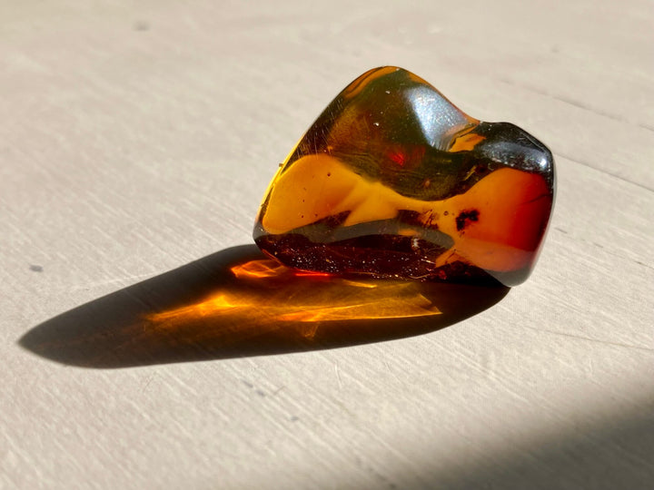 Amber Crystal Specimen (Rare Red Mayan Amber)