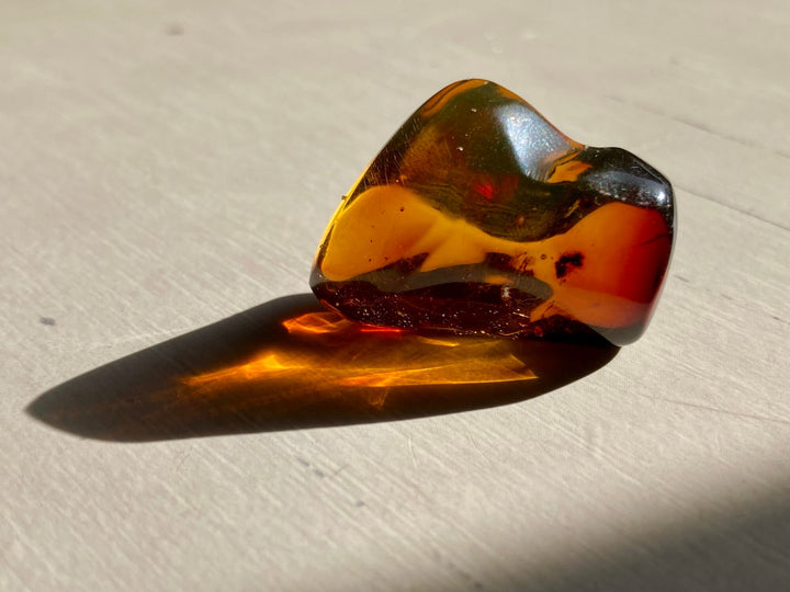 Amber Crystal Specimen (Rare Red Mayan Amber)