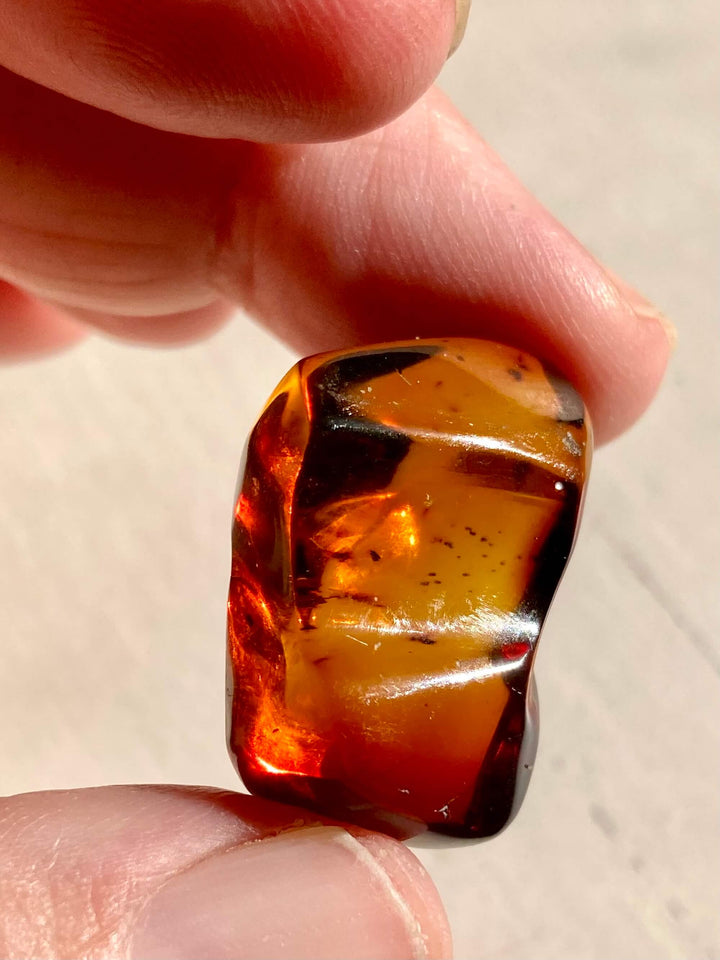 Amber Crystal Specimen (Rare Red Mayan Amber)
