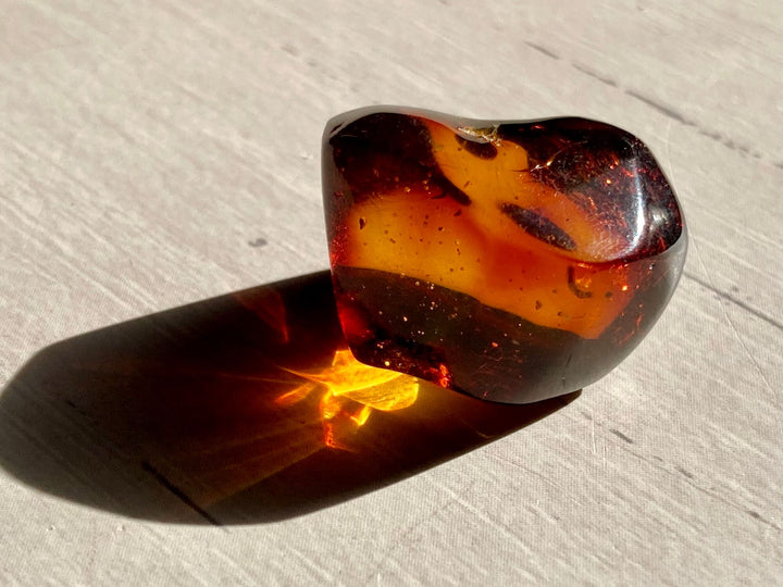 Amber Crystal Specimen (Rare Red Mayan Amber)