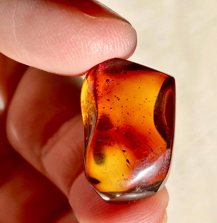Amber Crystal Specimen (Rare Red Mayan Amber)