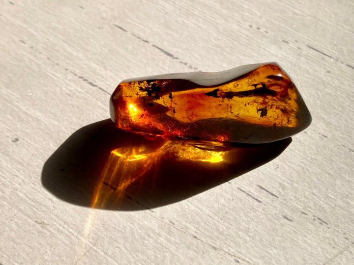 Amber Crystal Specimen (Rare Red Mayan Amber)