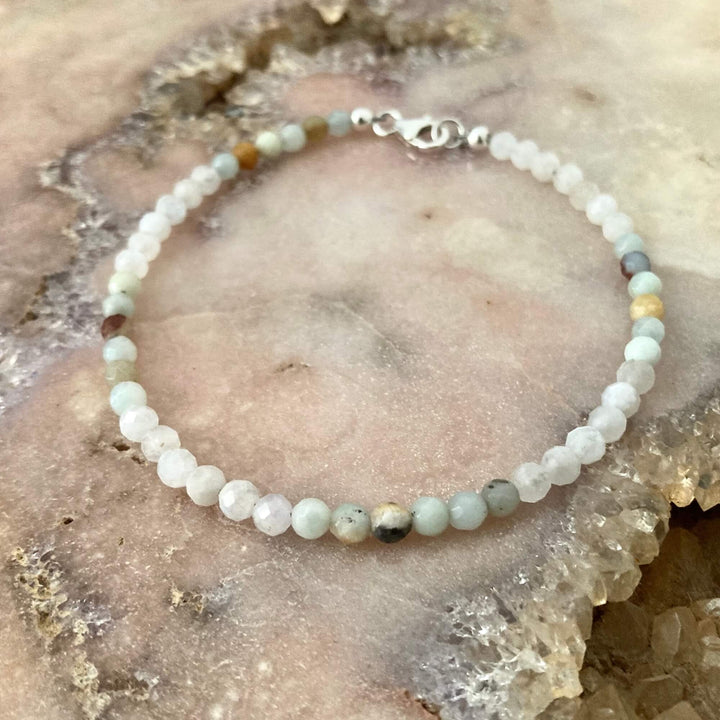 Amazonite & Moonstone Anklet