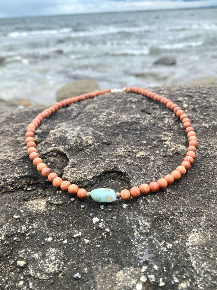 Big Kahuna - Larimar Men's Necklace