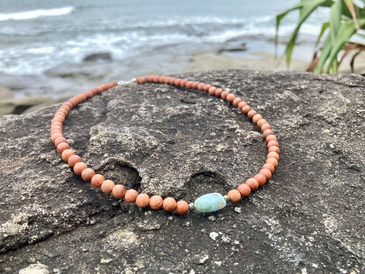 Big Kahuna - Larimar Men's Necklace