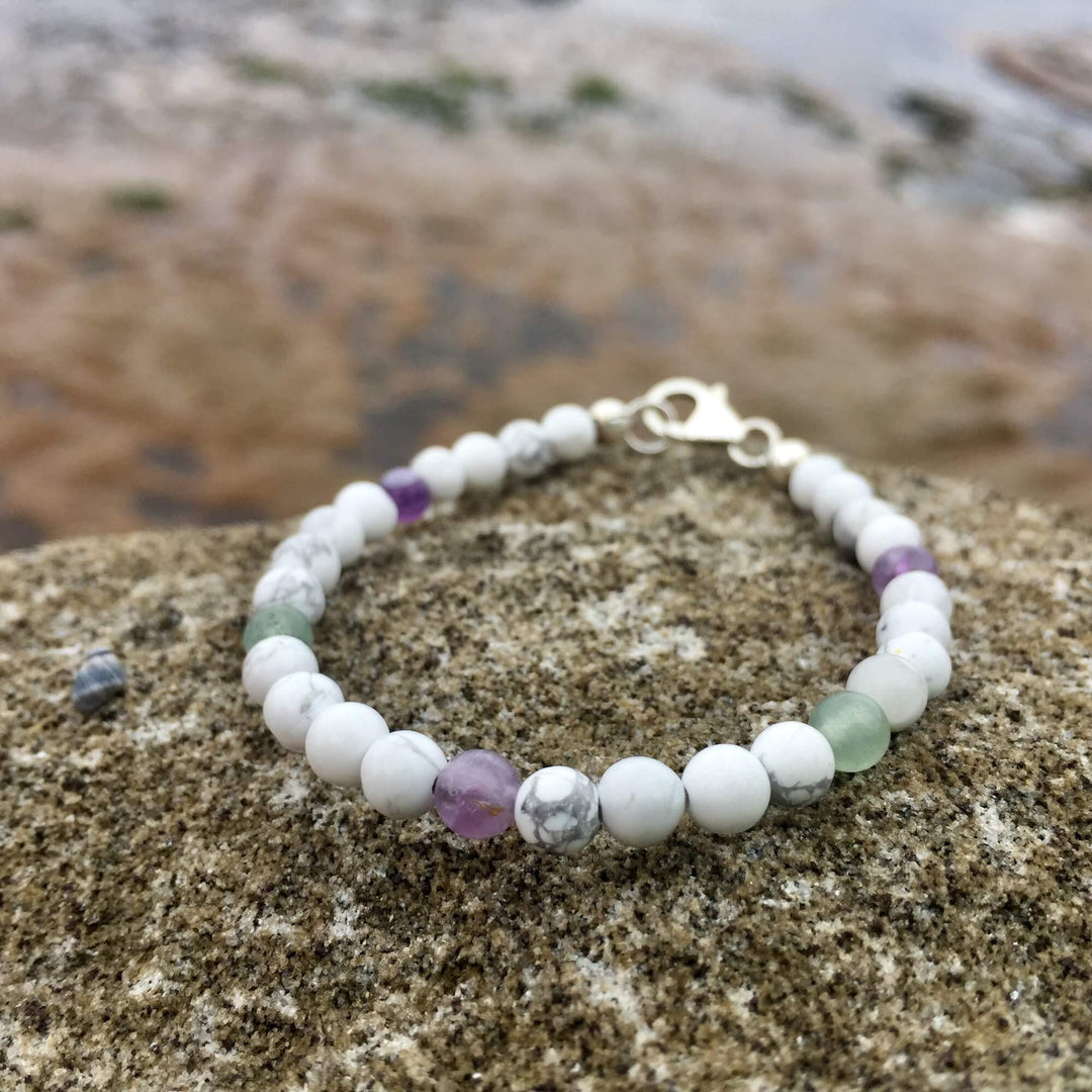 Calm the farm crystal healing kids bracelet