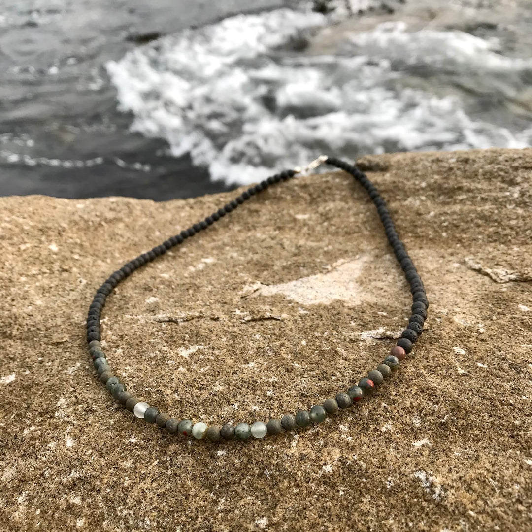 Empowerment for men strength and courage necklace