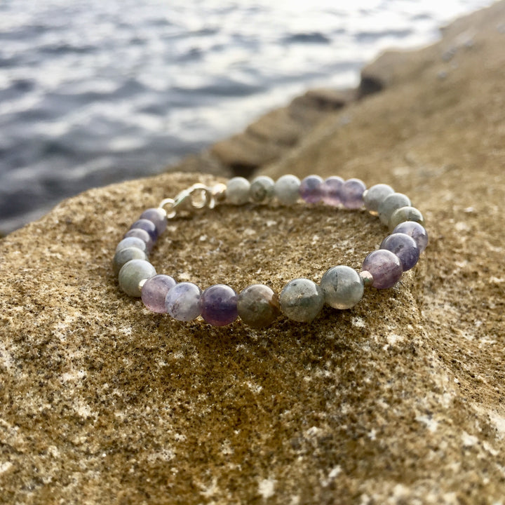 Healing Iolite & Labradorite Crystal Bracelet