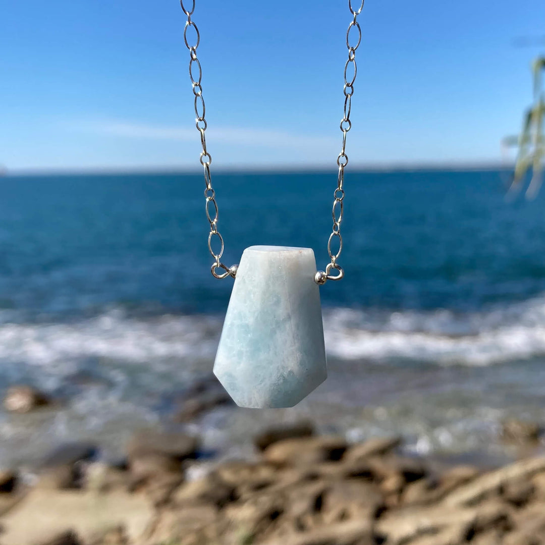 I Am Courageous, Aquamarine Necklace