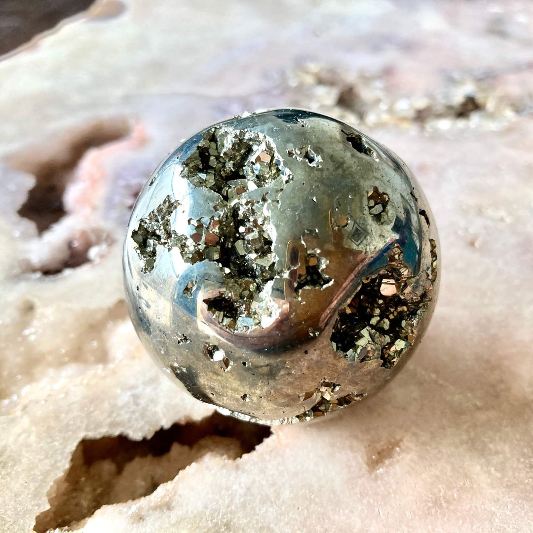 Pyrite Crystal Sphere