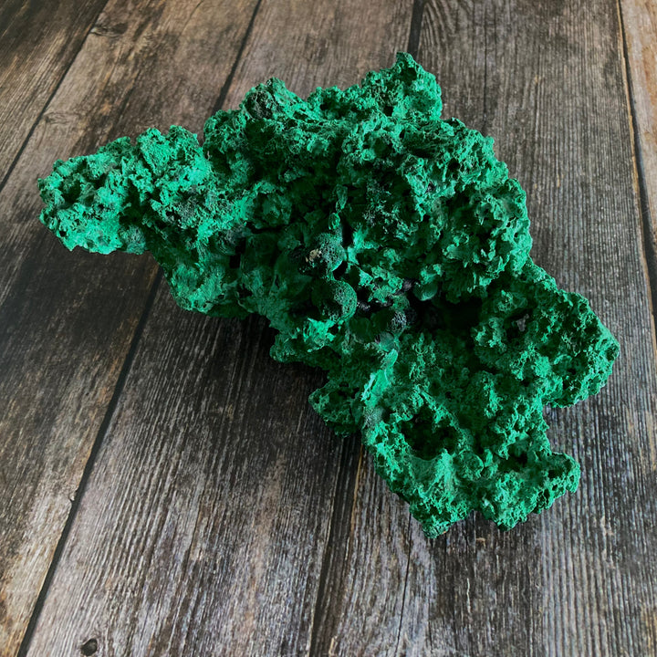 Silky Malachite Crystal Specimen