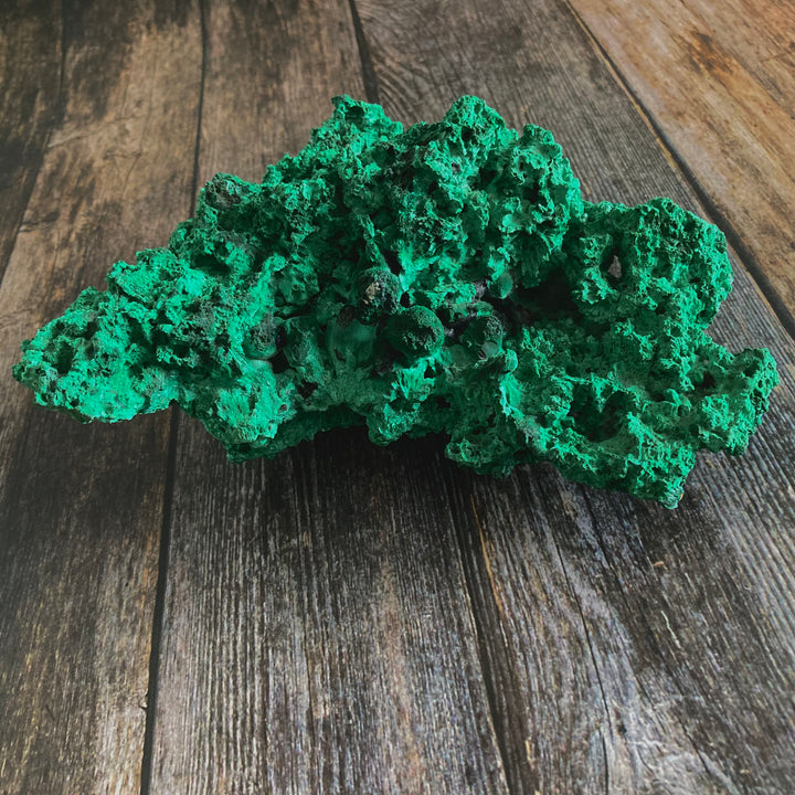 Silky Malachite Crystal Specimen