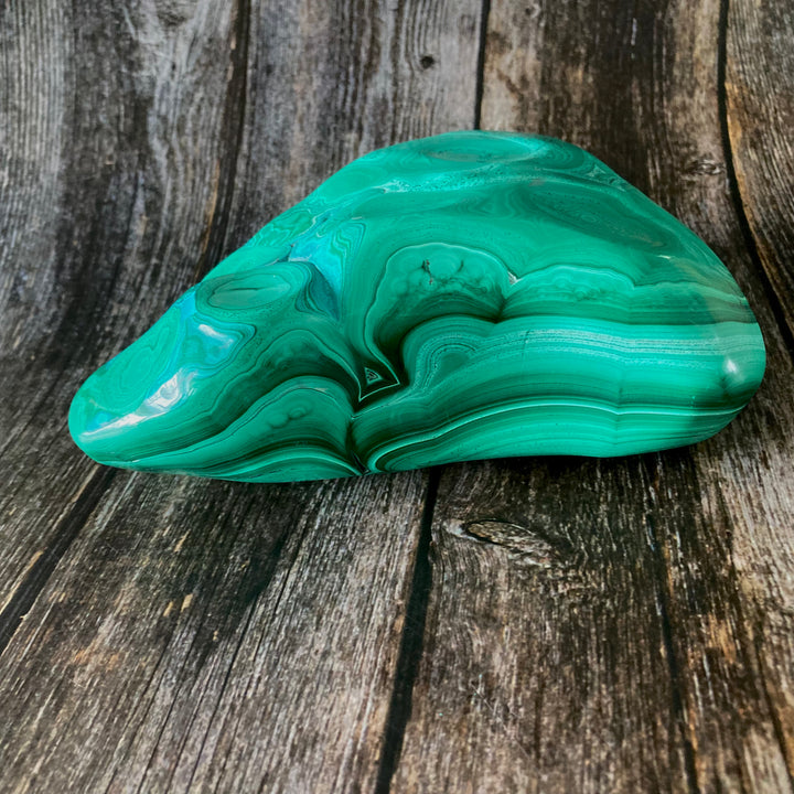 Standing Malachite & Chrysocolla Crystal Freeform