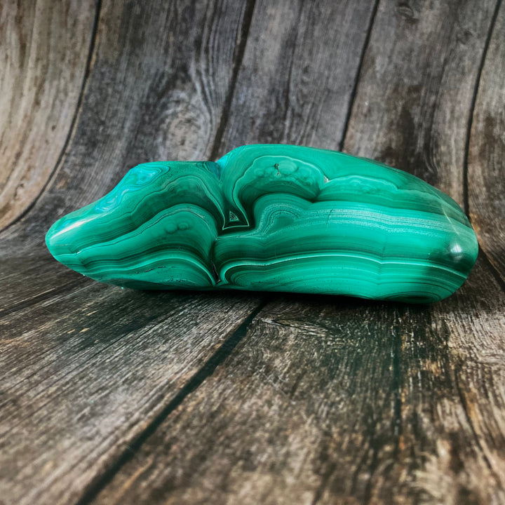 Standing Malachite & Chrysocolla Crystal Freeform