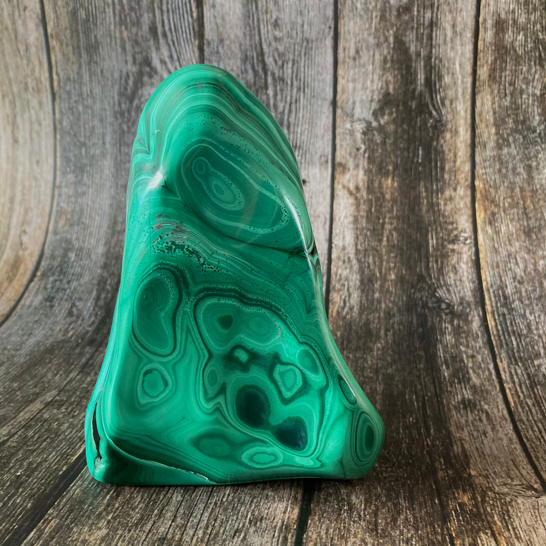 Standing Malachite & Chrysocolla Crystal Freeform