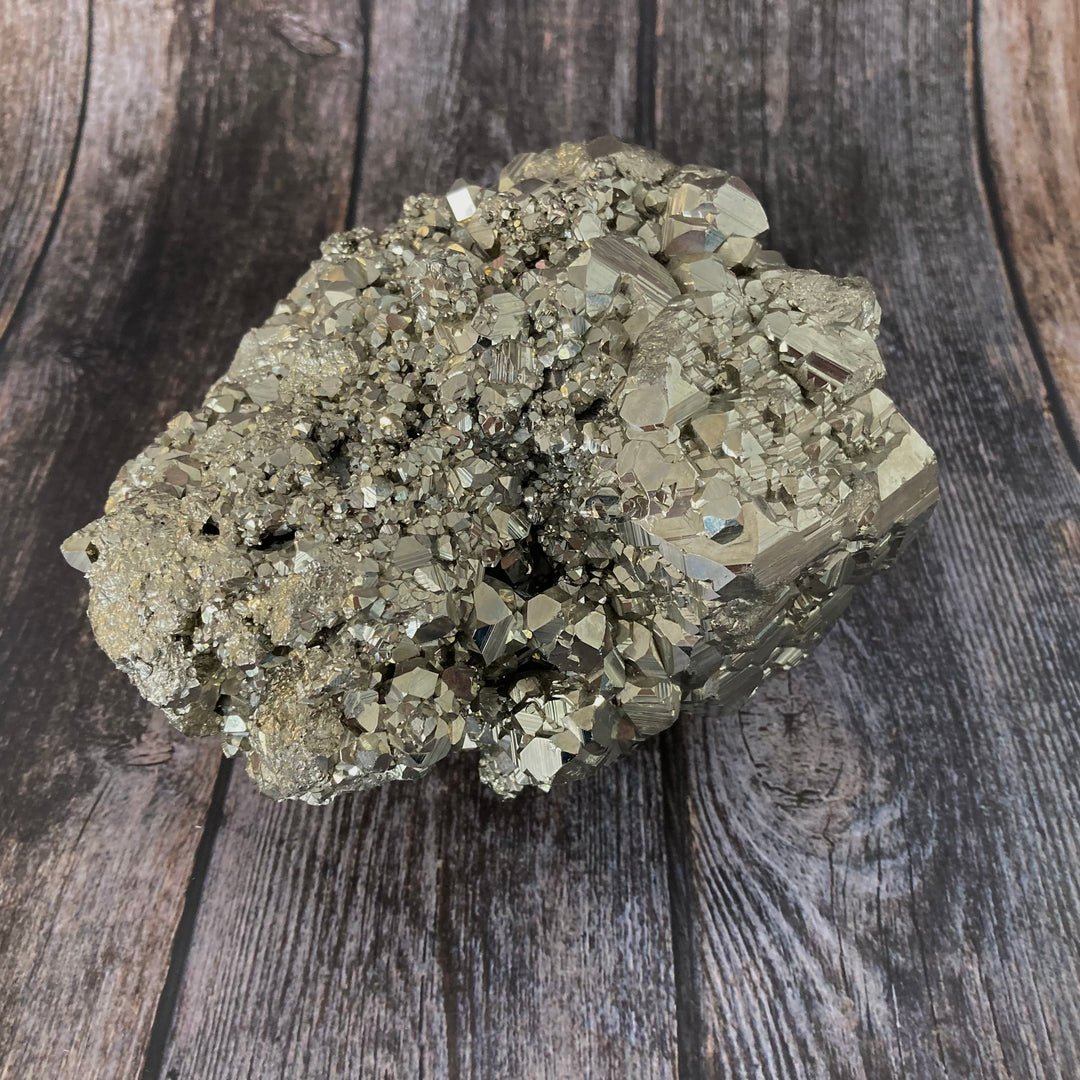 XL Pyrite Crystal Cluster